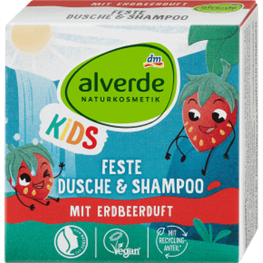 Alverde Naturkosmetik Savon de douche et shampooing pour enfants, 60 g