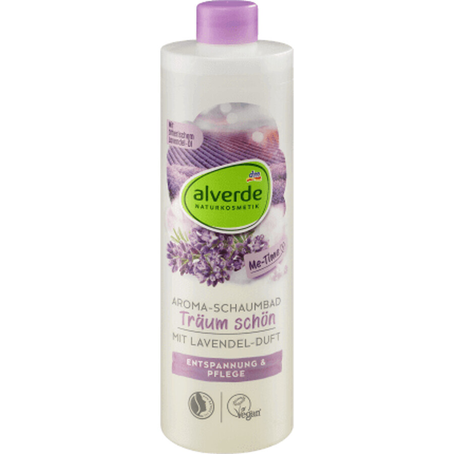 Alverde Naturkosmetik Bagno schiuma alla lavanda, 400 ml