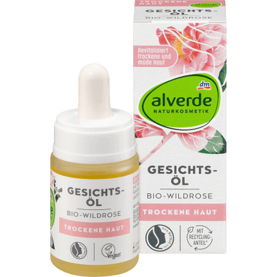 Alverde Naturkosmetik Wildrose eco Gesichtsöl, 15 ml