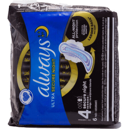 altijd absorberende Ultra Secure Night, 6 stuks