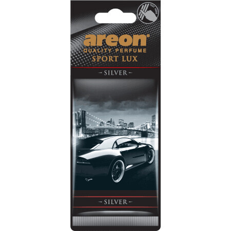 Areon Sport auto luchtverfrisser lux zilver, 1 st