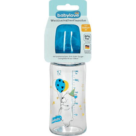 Biberon Babylove avec valve anti-colique, 1 pc