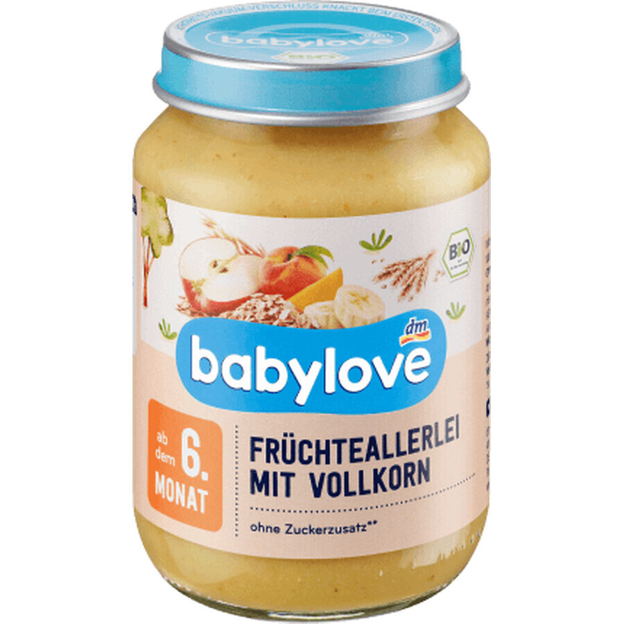 Babylove cereali integrali con frutta varia 6+ ECO, 190 g