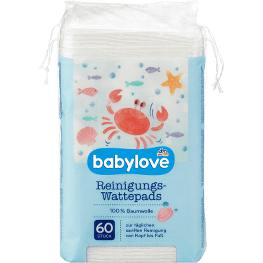 Babylove Tampons de nettoyage pour bébés, 60 pièces