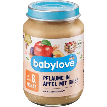 Babylove Pruimen- en appelgrutten 6+ ECO, 190 g