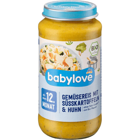 Babylove Huhn und Süßkartoffel-Reis Menü ECO, 12+, 250 g