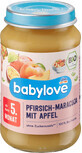 Babylove Perzikmenu met passievrucht en appel ECO,5+, 190 g