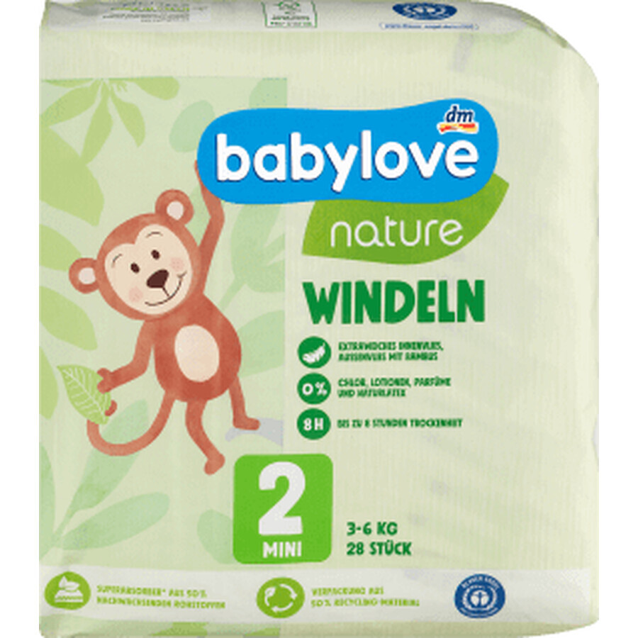 Babylove nature Eco couche numéro 2, 28 pcs