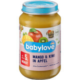 Babylove Mangopuree met kiwi en appel ECO, 5+, 190 g