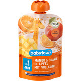 Babylove Mangozakjes met sinaasappel en appel ECO, 12+, 100 g
