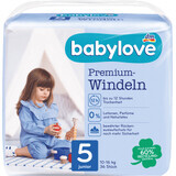 Babylove Scutece premium numărul 5, 36 buc