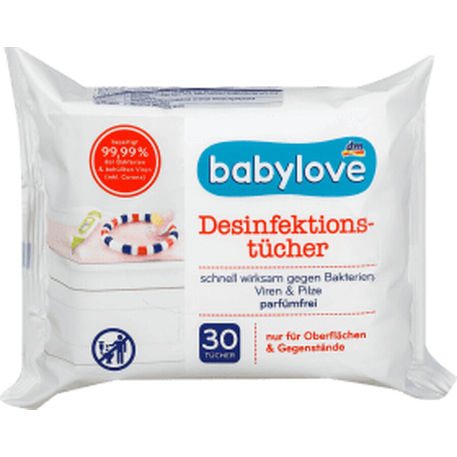 Babylove Desinfectiedoekjes, 30 stuks