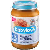 Babylove Spaghete bolognese 5+, 190 g