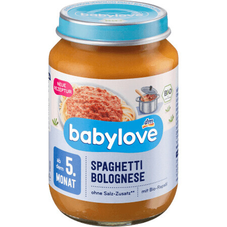 Babylove Spaghetti bolognese 5+, 190 g