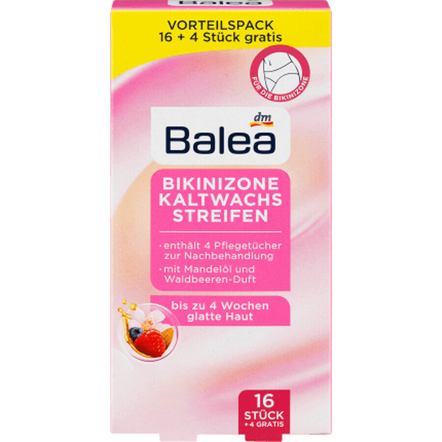 Balea Bikini wax strips, 16 stuks