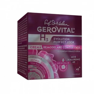 Crema Rimodellamento Contorno Viso, Gerovital H3 Evolution Perfect Look, 50 ml, Farmec