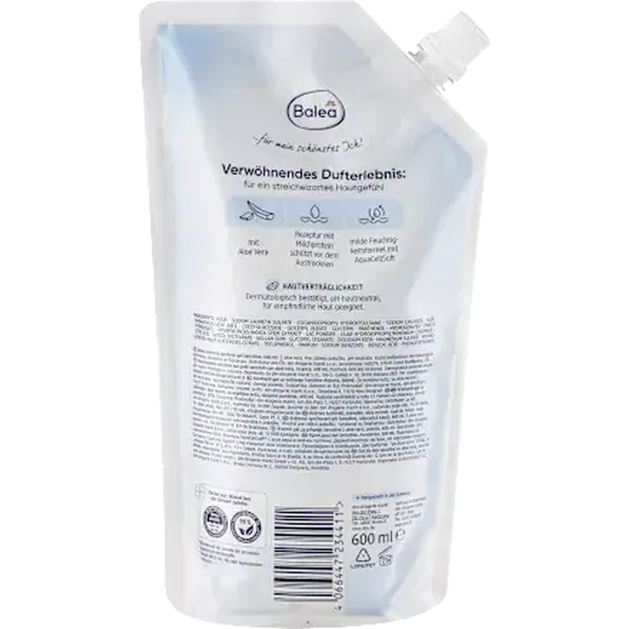 Balea Reserve sensitive aloë vera douchecrème, 600 ml
