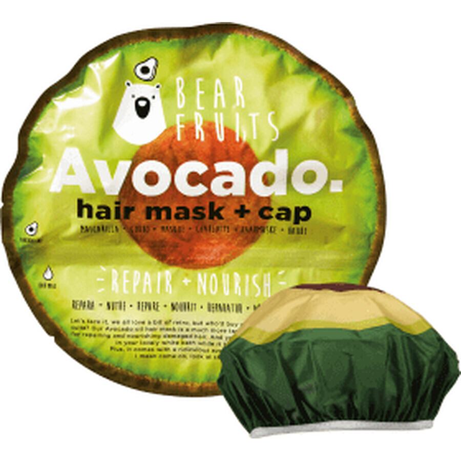 Bear Fruits Haarmaske mit Avocado-Extrakt, 20 ml