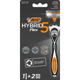 Rasoir hybride BIC Flex5 + 2 recharges, 1 pièce