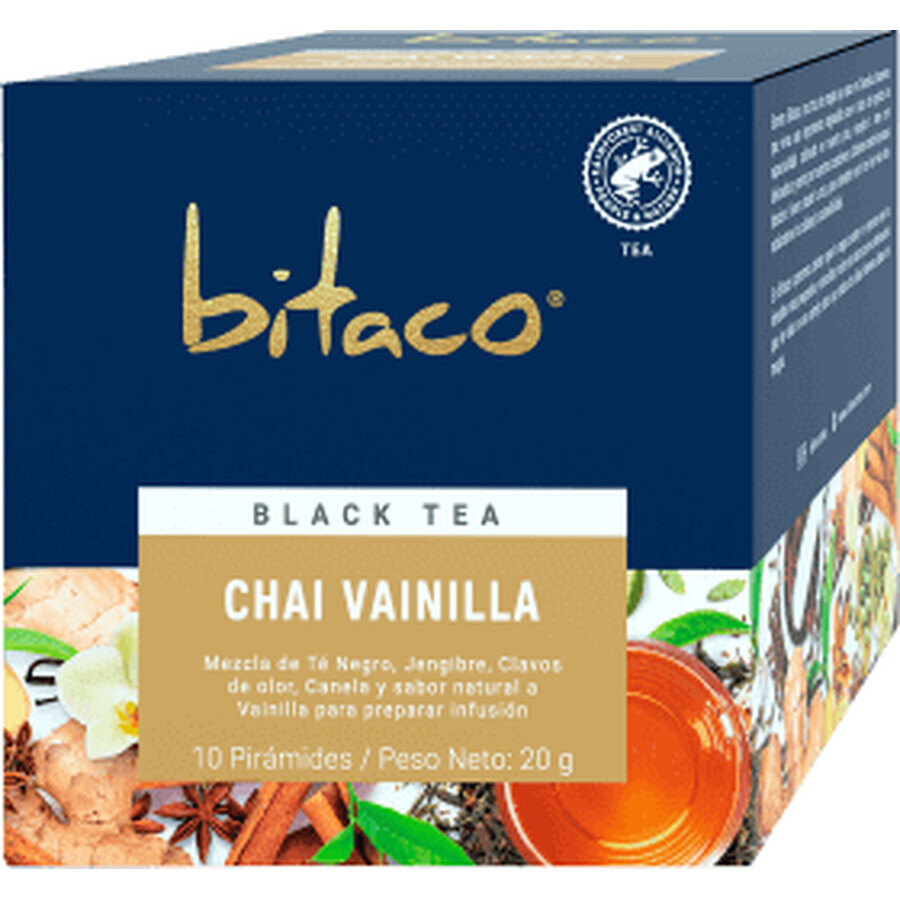 bitaco Zwarte Thee Chai Vanille, 20 g