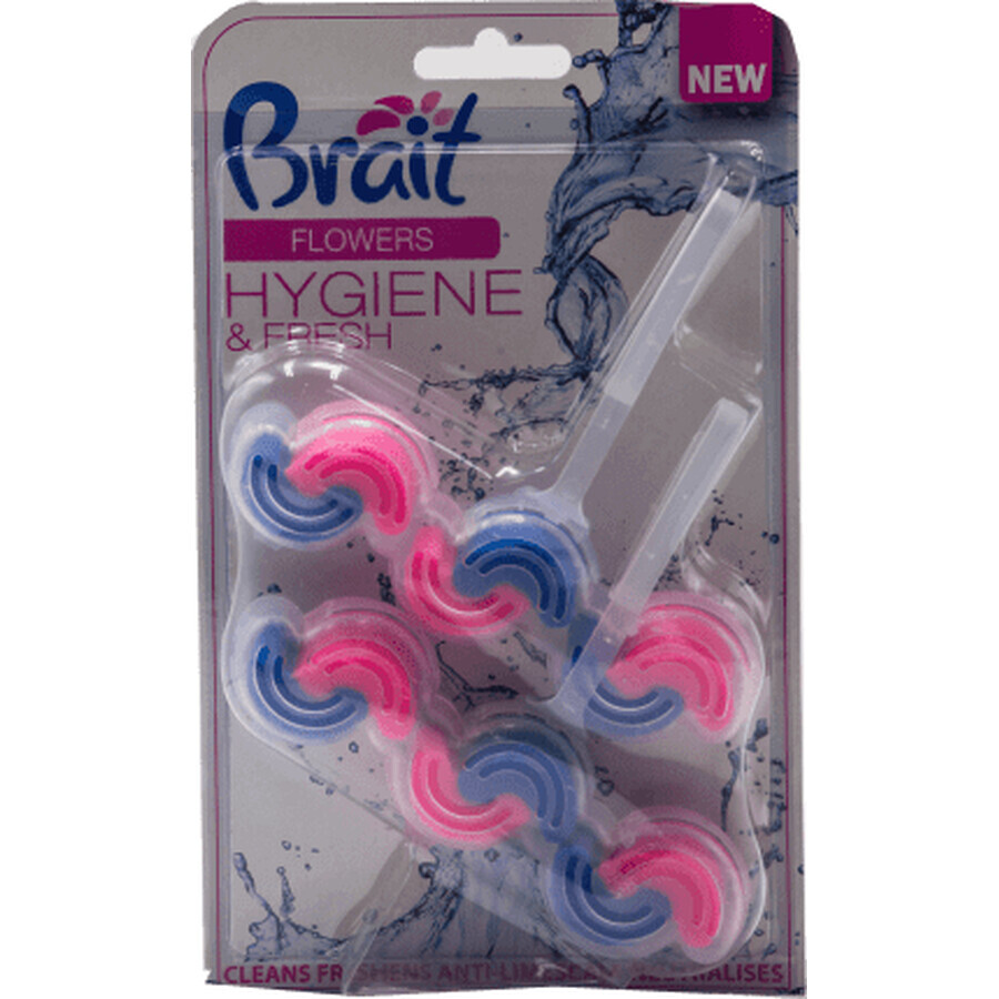 Brait Fleurs pour le rafraîchissement des toilettes, 2 pièces