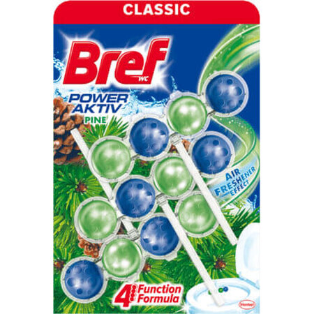 Bref Toilet freshener power aktiv pine, 3 pcs.