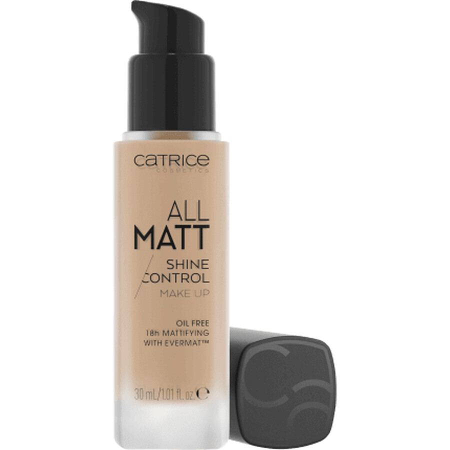 Fondotinta Catrice All Matt Shine Control 027N Amber Beige, 30 ml