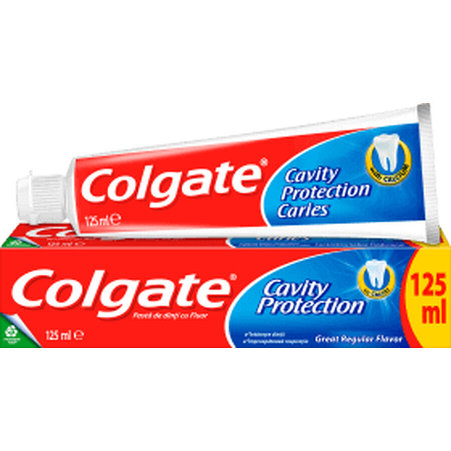 Colgate Cavity Protection Tandpasta Grote Regular Smaak, 125 ml