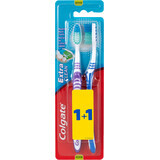 Colgate Brosse à dents Extra Clean Medium, 2 pièces