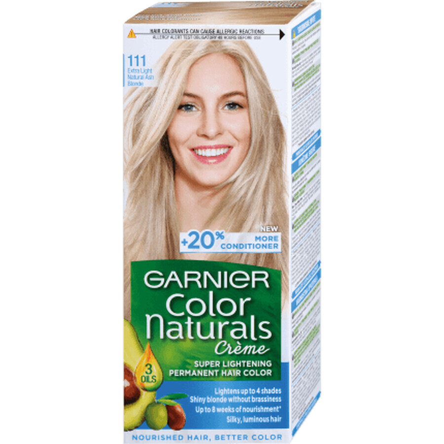 Color Naturals permanente haarverf 111 lichtgrijs blond, 1 st