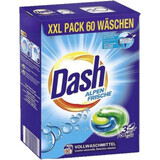 Dash Lessive 3 en 1 capsules alpen frishe 60 lavages, 60 pcs