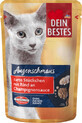 Dein Bestes Kattenvoer met rundvlees in champignonsaus, 100 g