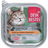 Dein Bestes Natvoer met kip voor senior katten, 100 g