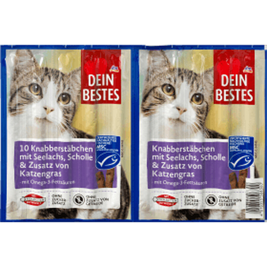 Dein Bestes kattensnack met zalm en bot, 50 g