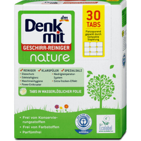 Denkmit Nature tablettes pour lave-vaisselle, 30 pièces