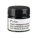 Verstevigende crème met ferulinezuur en aloë vera voor de ogen en lippen, 15 ml, Sabio