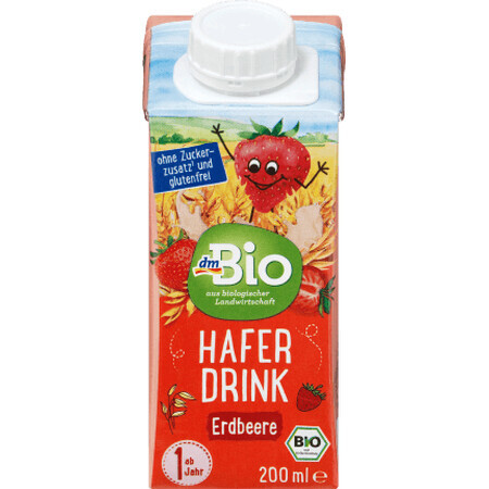 DmBio Haferdrink mit Erdbeeren 1 Jahr ECO, 200 ml