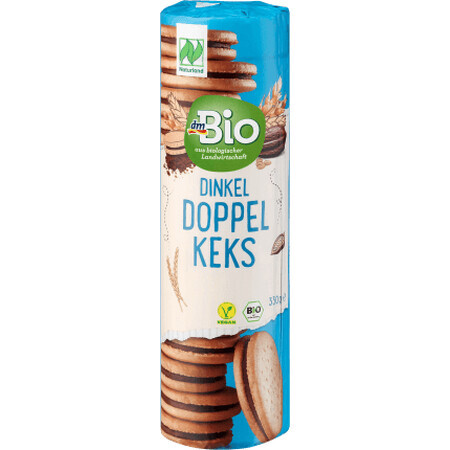 DmBio Speltkoekjes met cacaocrème, 330 g