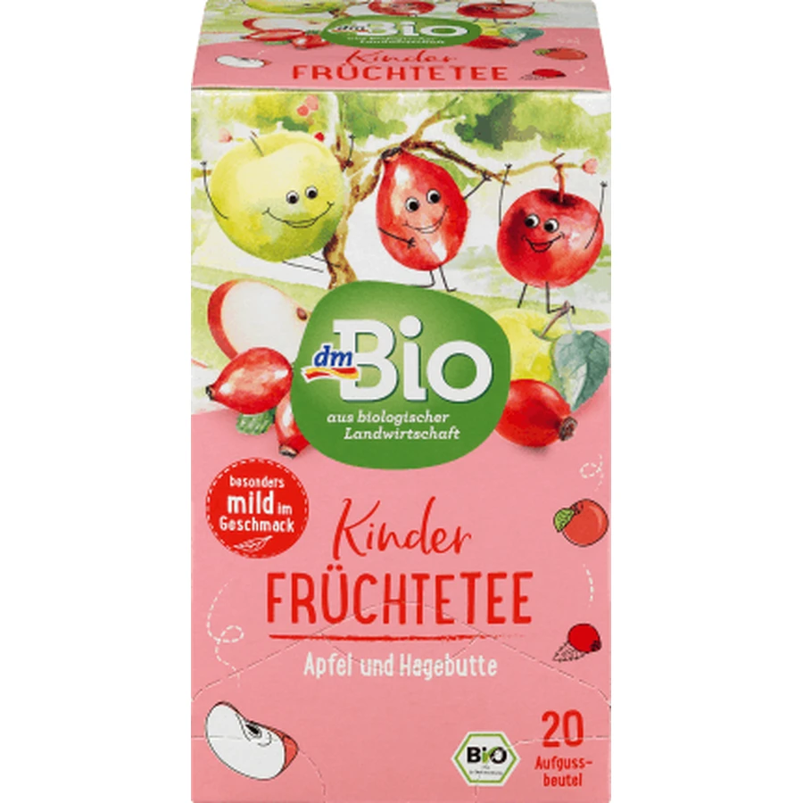 DmBio Vruchtenthee voor kinderen ECO, 20 stuks