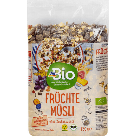 DmBio Musli met fruit, 750 g