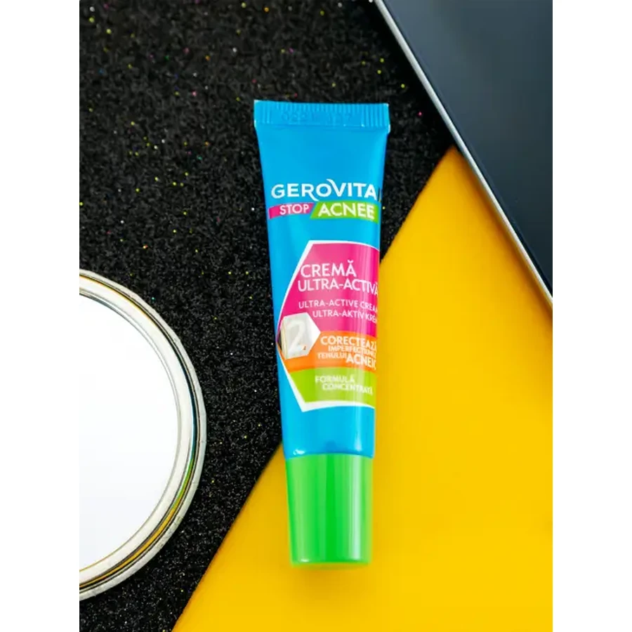 Gerovital Stop Acne Ultra Actief Crème 2, 15 ml, Farmec