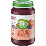 DmBio Vruchtenpuree met appels en bosbessen ECO 5+, 190 g