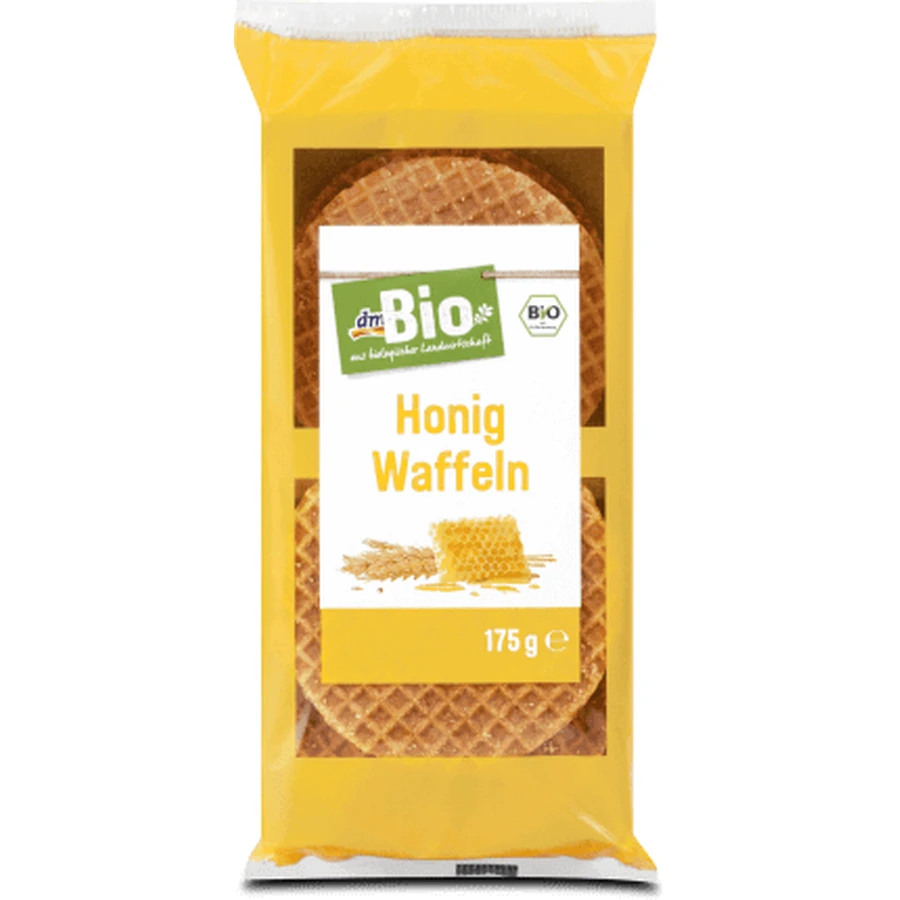DmBio Rijstrondjes met honing, 175 g