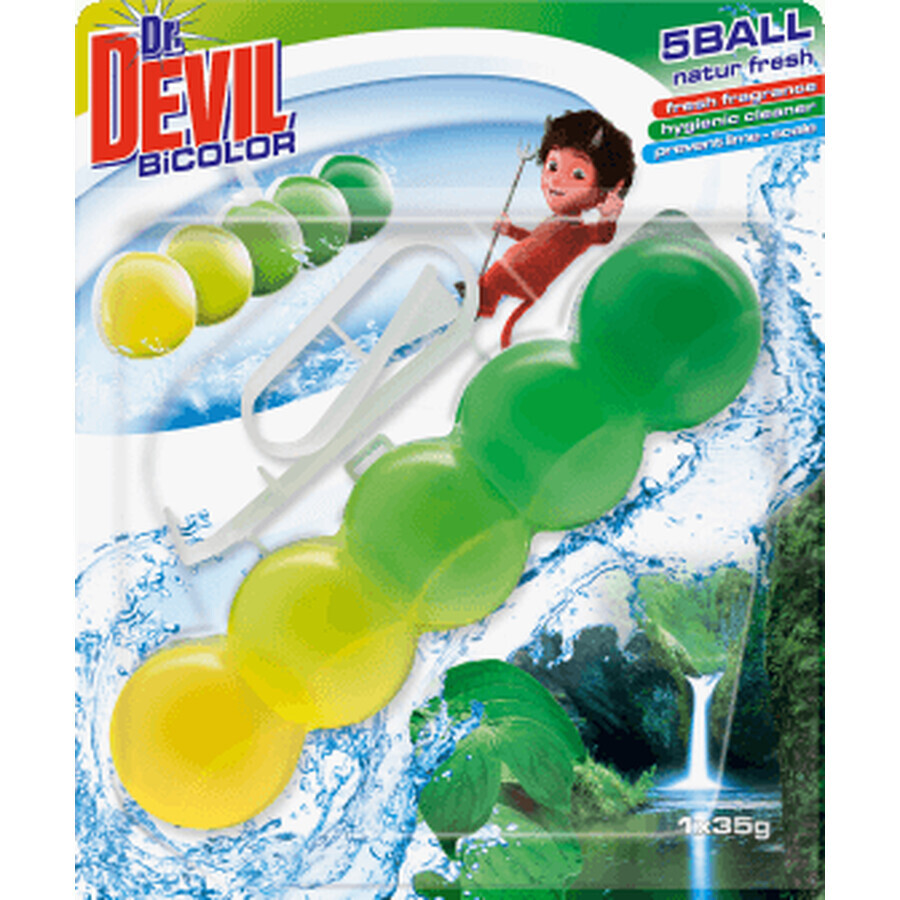 Dr. Devil Toiletpotverfrisser Naturel Bicolor, 1 st