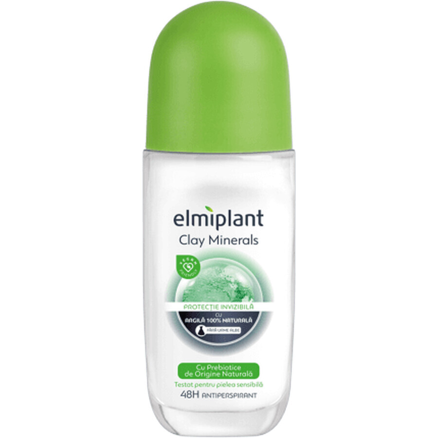 Elmiplant Antiperspirant Deodorant rol op kleimineralen, 50 ml