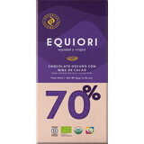 Equiori Chocolat noir 70%, 80 g