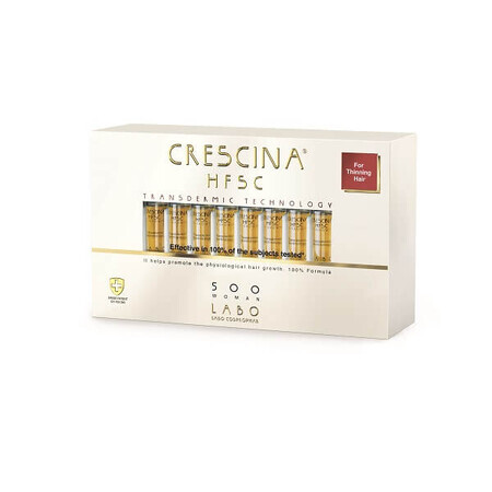 Crescina Transdermische hergroei HFSC 500 VROUW, 20 PHiALS, Labo