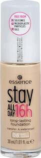 Essence Cosmetics Stay All Day 16u Langhoudende Foundation 08 Zachte Vanille, 30 ml