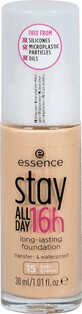 Essence Cosmetics Stay All Day 16u Langhoudende Foundation 15 Zachte Cr&#232;me, 30 ml