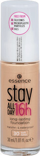 Essence Cosmetics Stay All Day 16u Langhoudende Foundation 30 Zacht Zand, 30 ml